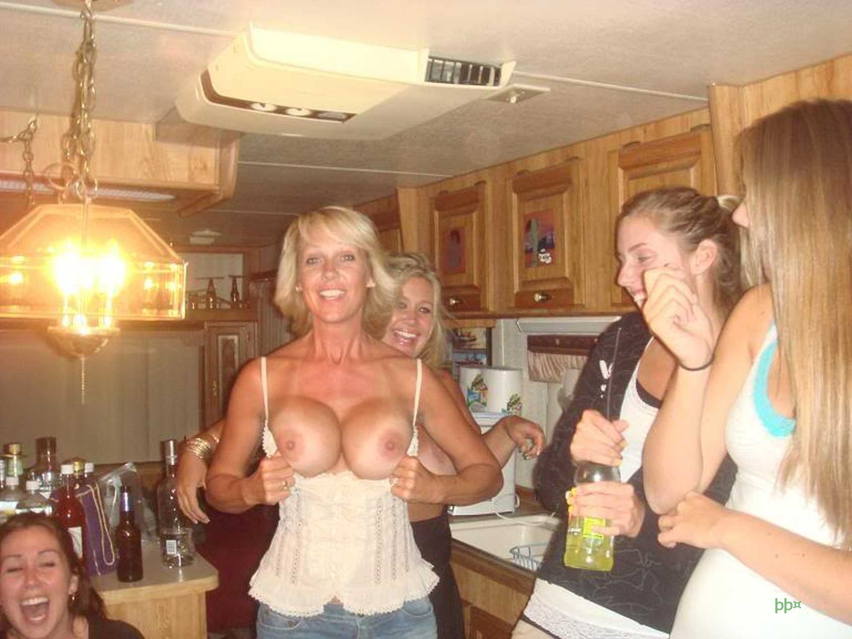 Drunk boobs out