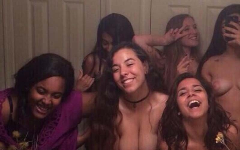 topless college girls